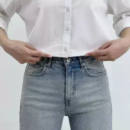 شلوار جین نیم بگ 1008614