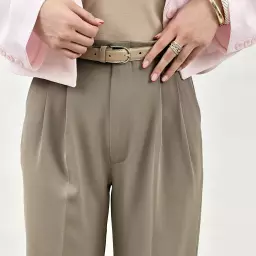 شلوار پارچه ای زنانه جلو پیله