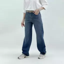 شلوار جین نیم بگ 1008632