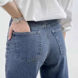 شلوار جین نیم بگ 1008632