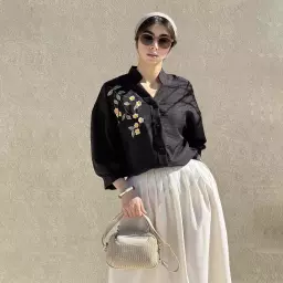 شومیز زنانه گلدوزی شکوفه