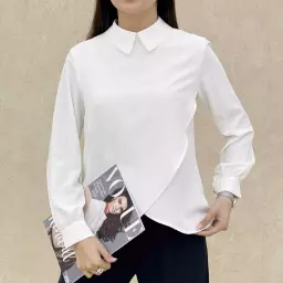 شومیز کرپ مینیمال 1008901