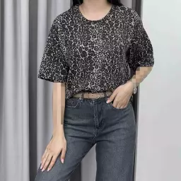 تیشرت کراپ پلنگی 1008913