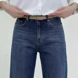 شلوار جین نیم بگ 1009049