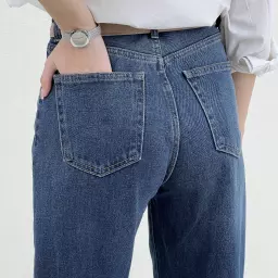 شلوار جین نیم بگ 1009049