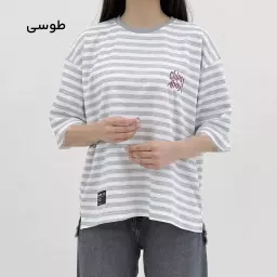 تیشرت راه راه باکسی 1008965