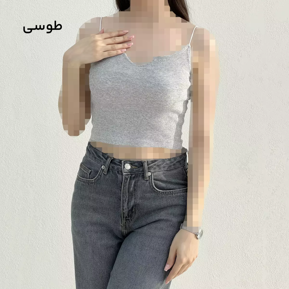 تاپ زنانه بند ماکارون