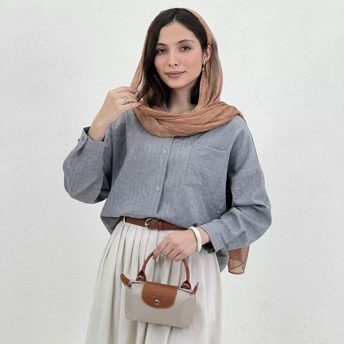 شومیز زنانه تک جیب