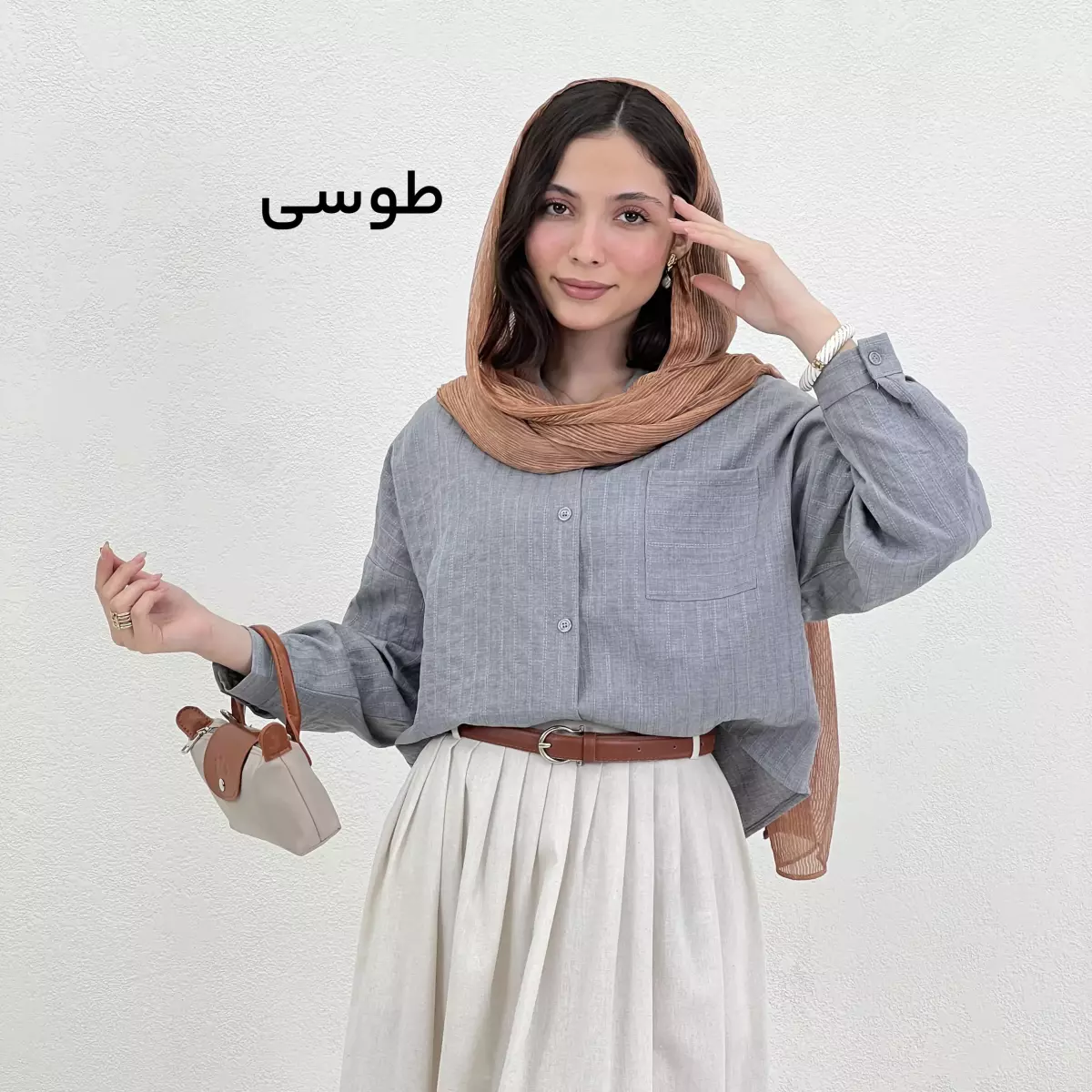 شومیز زنانه تک جیب