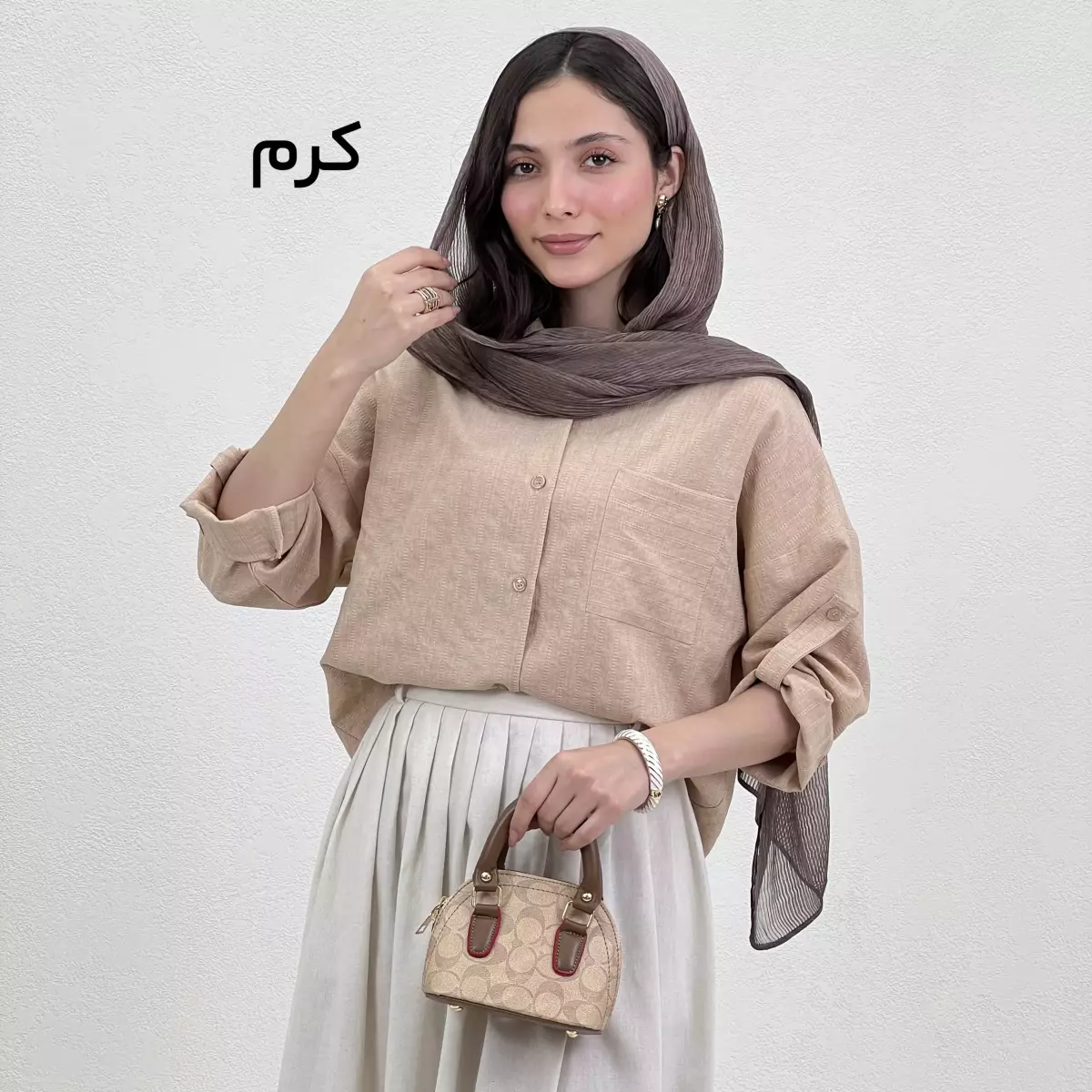 شومیز زنانه تک جیب