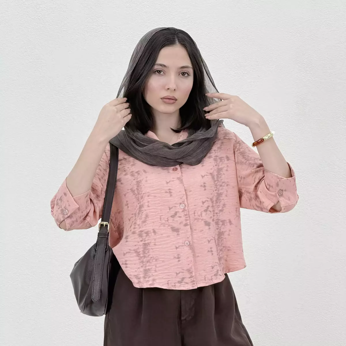 شومیز زنانه طرح گازوئیلی