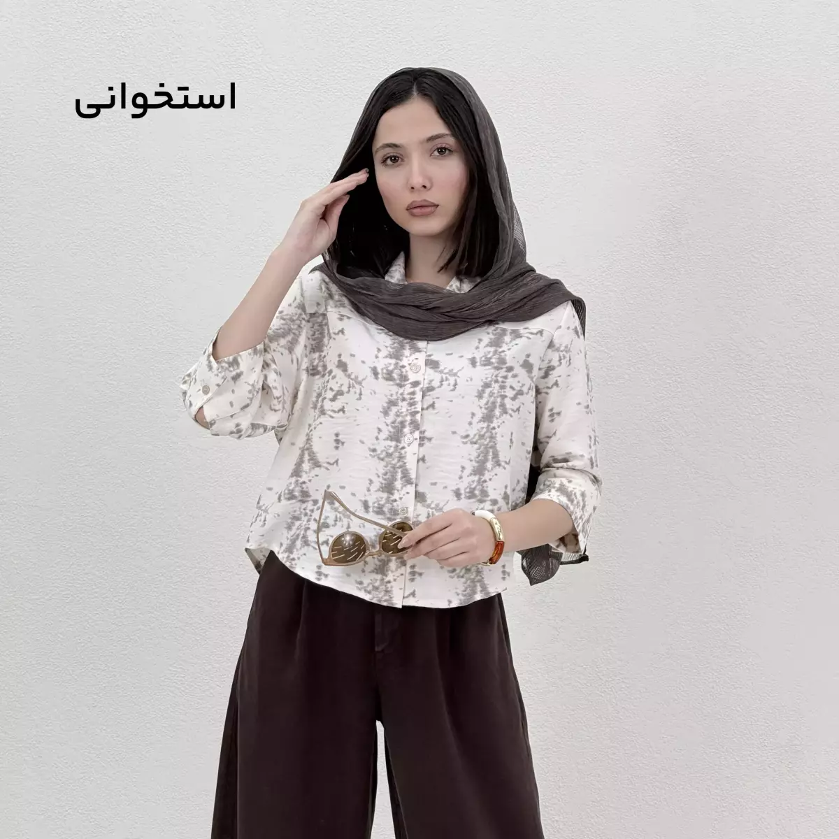 شومیز زنانه طرح گازوئیلی