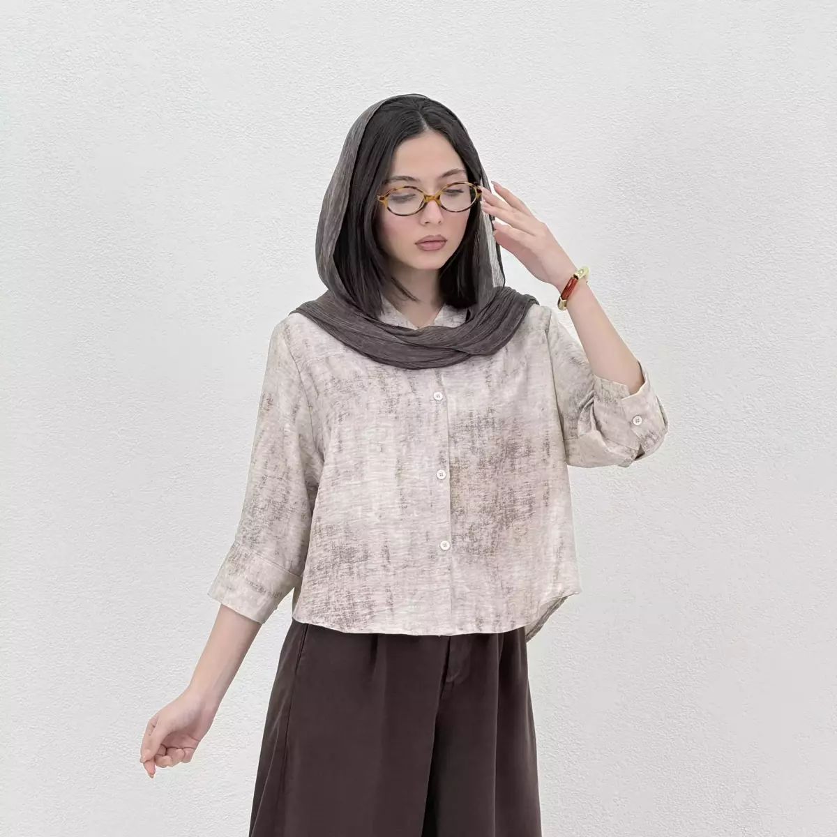 شومیز زنانه طرح گازوئیلی