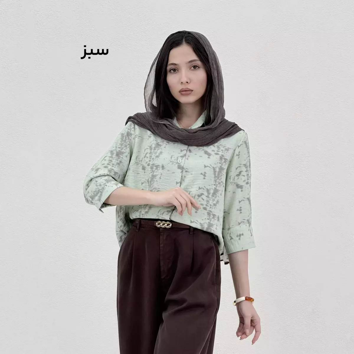شومیز زنانه طرح گازوئیلی