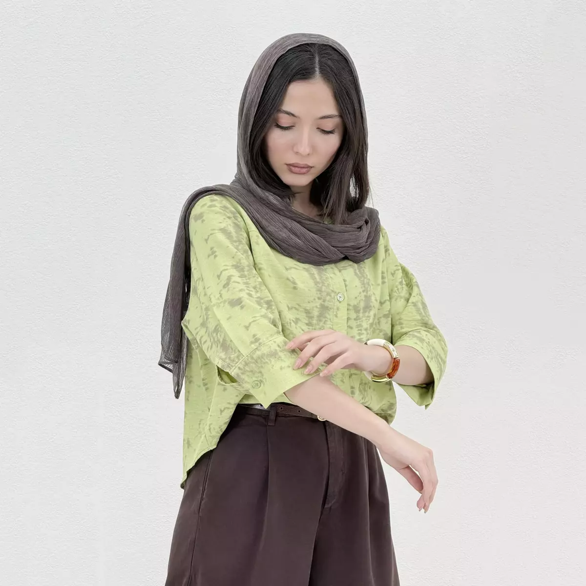 شومیز زنانه طرح گازوئیلی