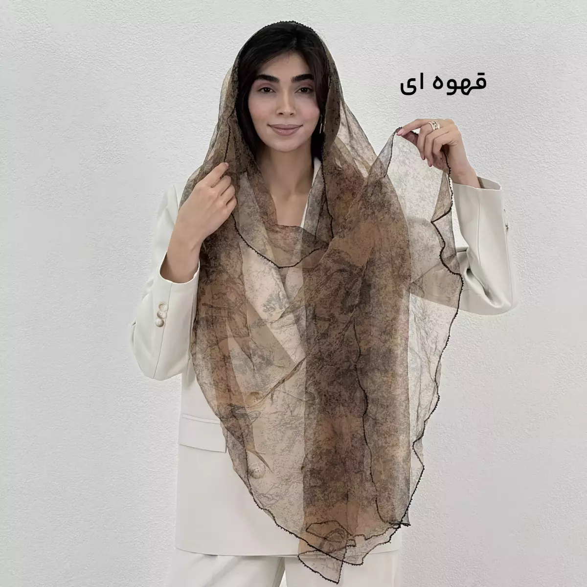 شال زنانه طرح جنگل