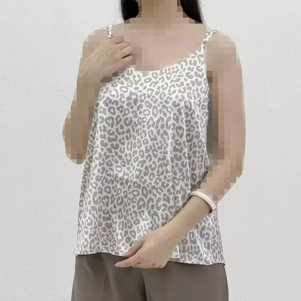 تاپ ساتن طرح پلنگی