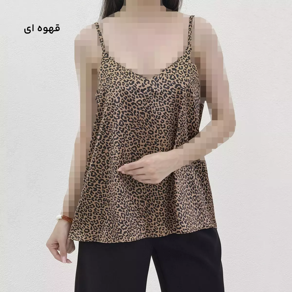 تاپ ساتن طرح پلنگی