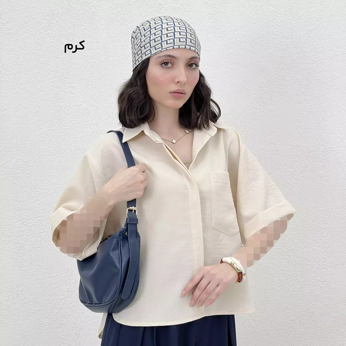 شومیز تک جیب 1009386