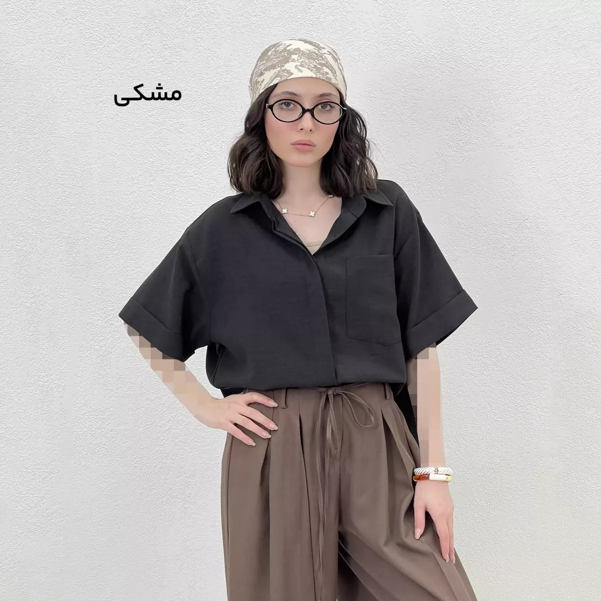 شومیز تک جیب 1009386