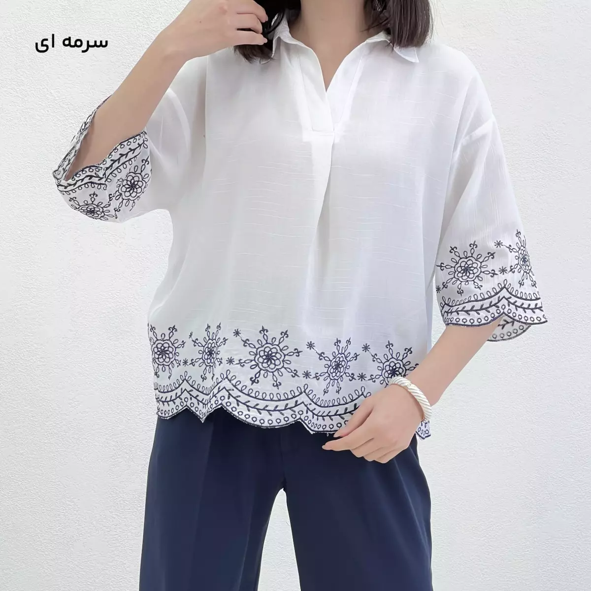 بلوز زارا گلدوزی