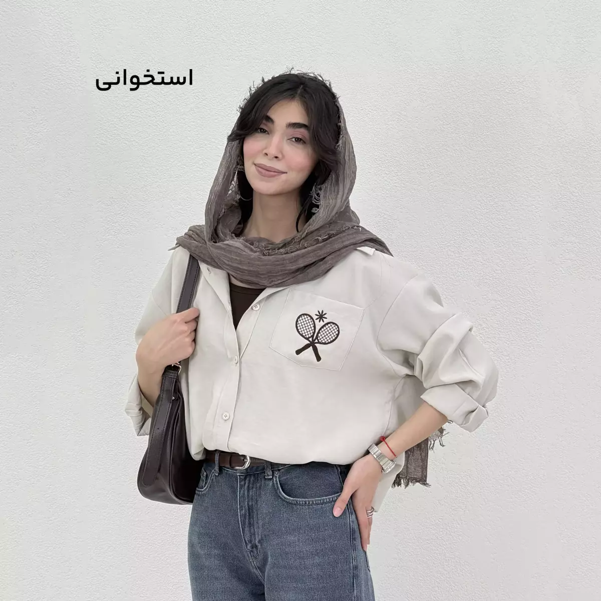 شومیز زنانه گلدوزی تنیس