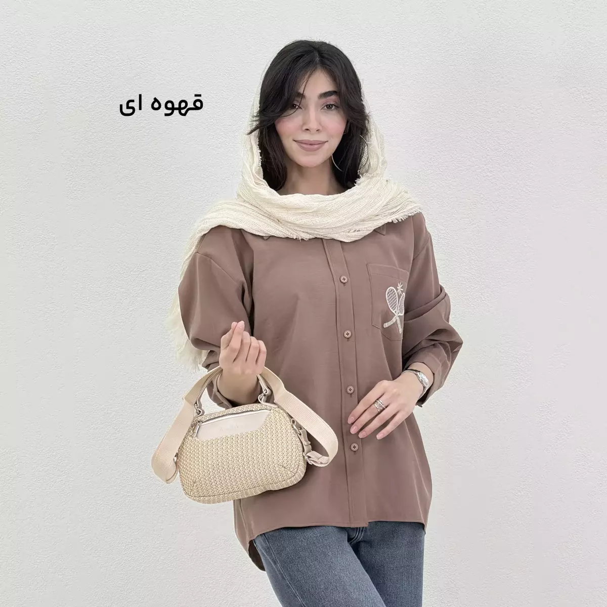 شومیز زنانه گلدوزی تنیس