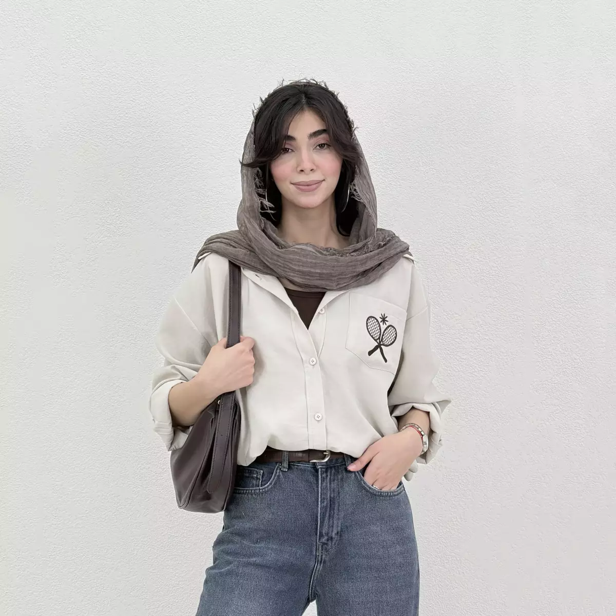 شومیز زنانه گلدوزی تنیس