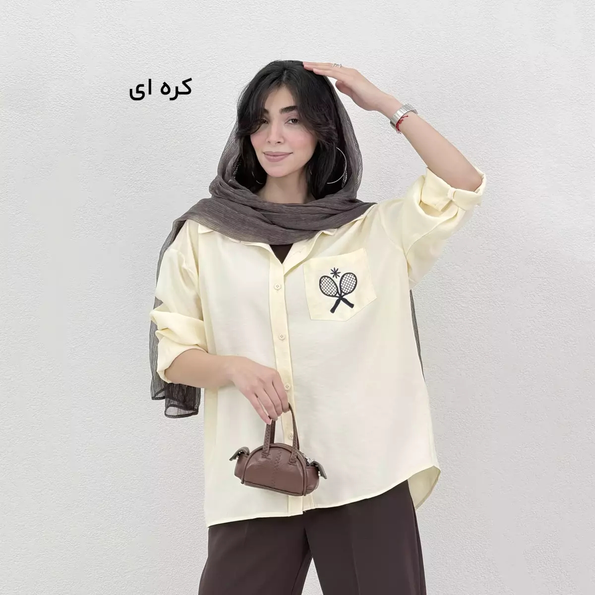 شومیز زنانه گلدوزی تنیس
