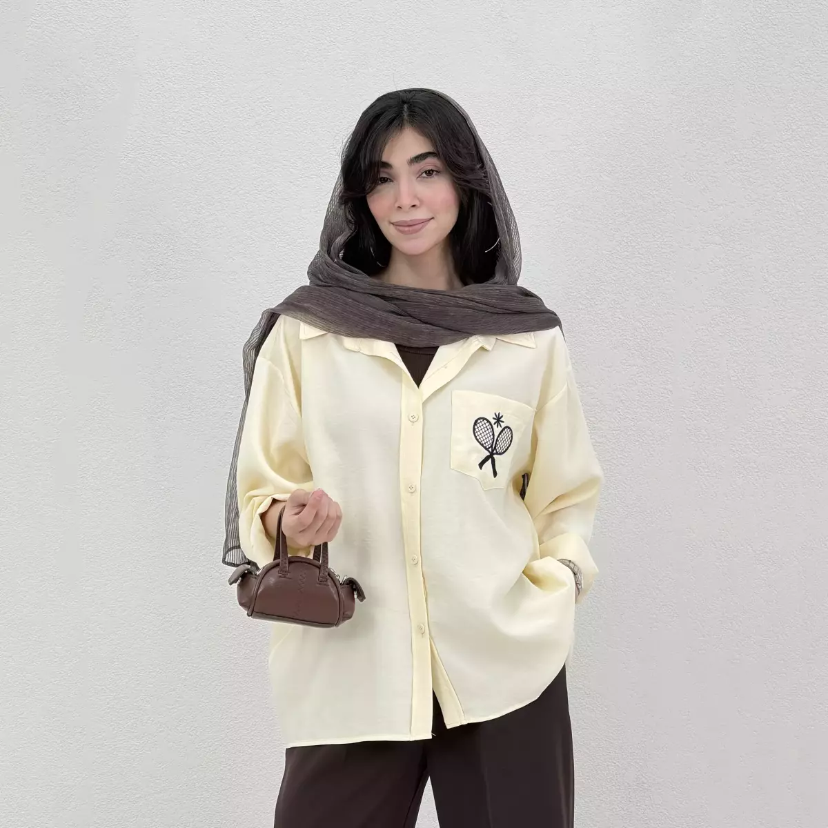 شومیز زنانه گلدوزی تنیس
