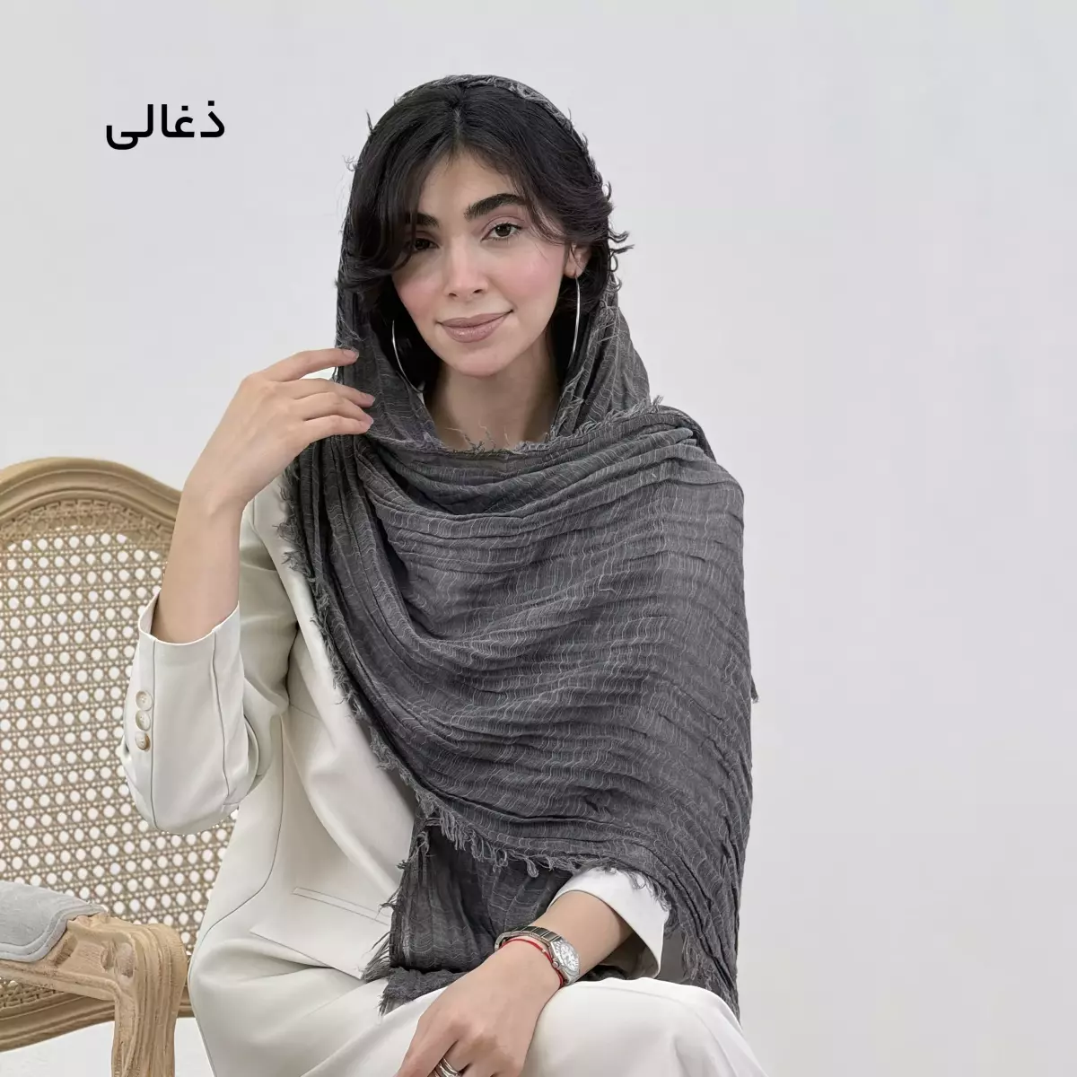شال زنانه لینن کلاسیک