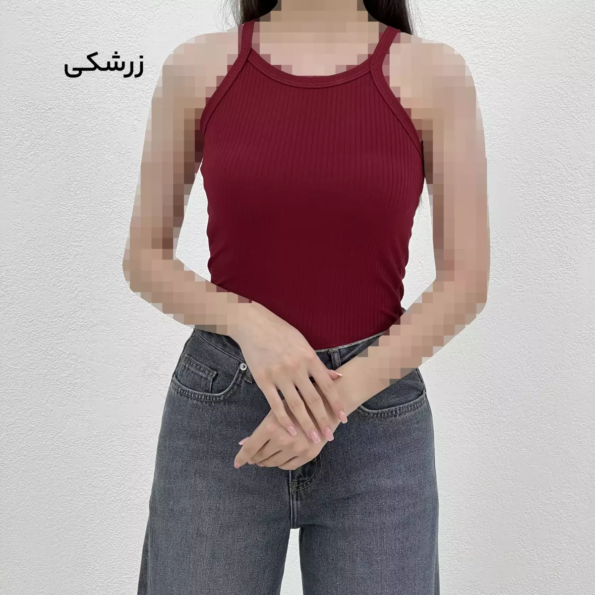 تاپ زنانه کبریتی کرکره ای