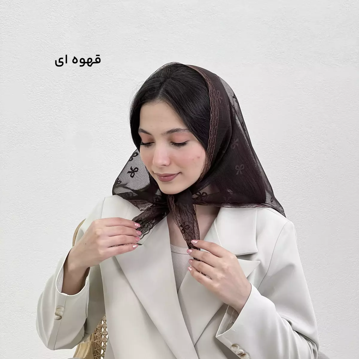 روسری سه گوش توری