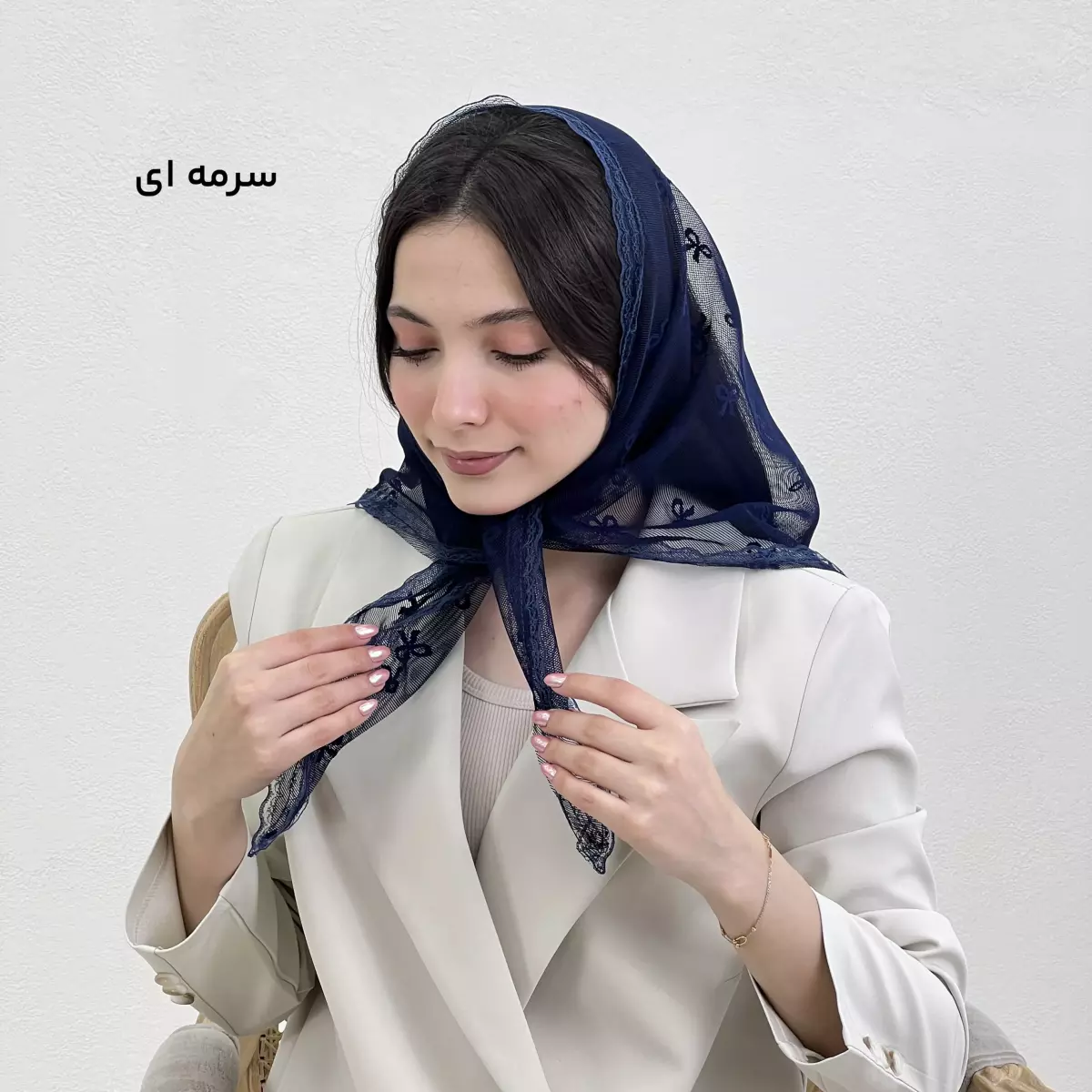 روسری سه گوش توری