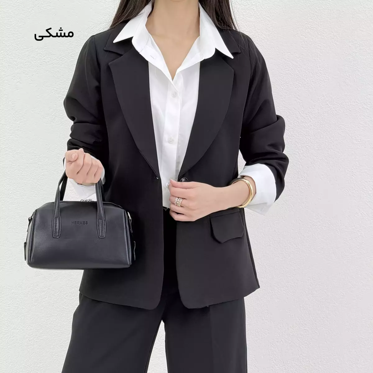 کت کرپ زنانه پشت دکمه