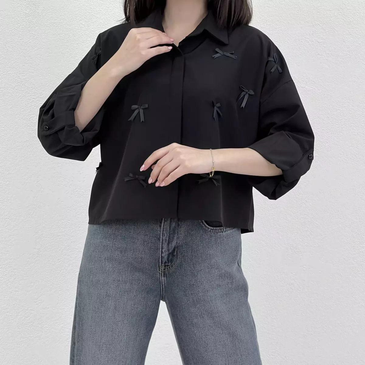 شومیز زنانه جلو پاپیونی
