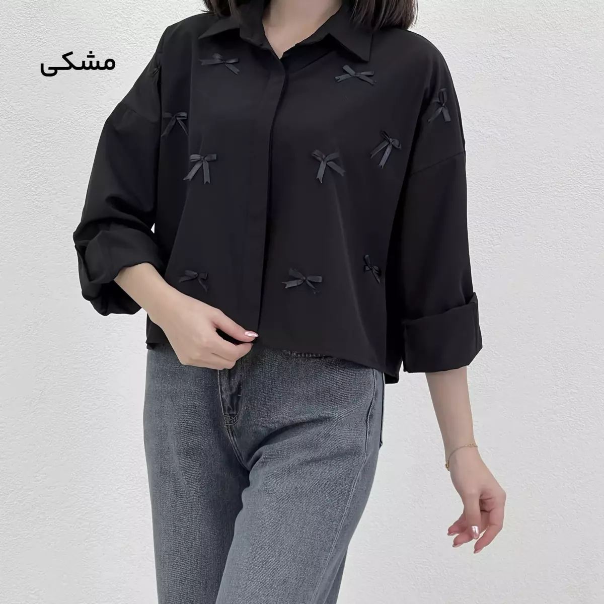 شومیز زنانه جلو پاپیونی
