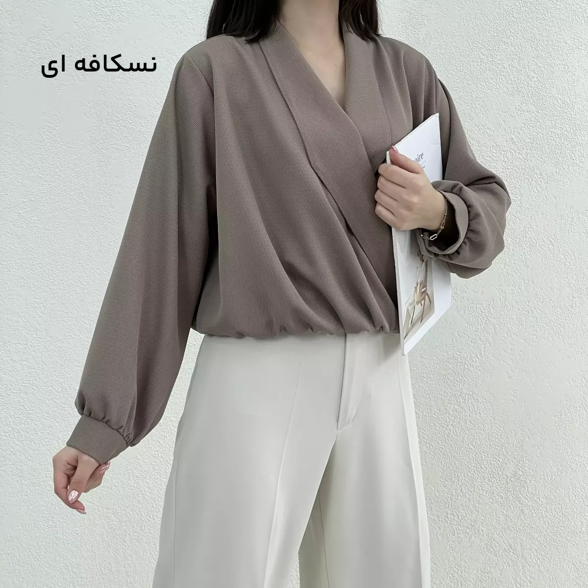 بلوز زنانه یقه آرشال