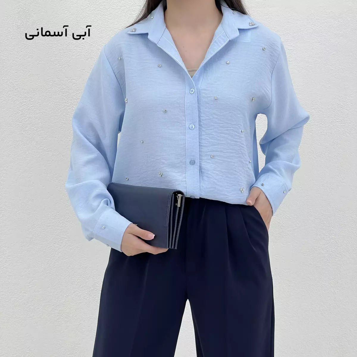 شومیز زنانه دو رنگ