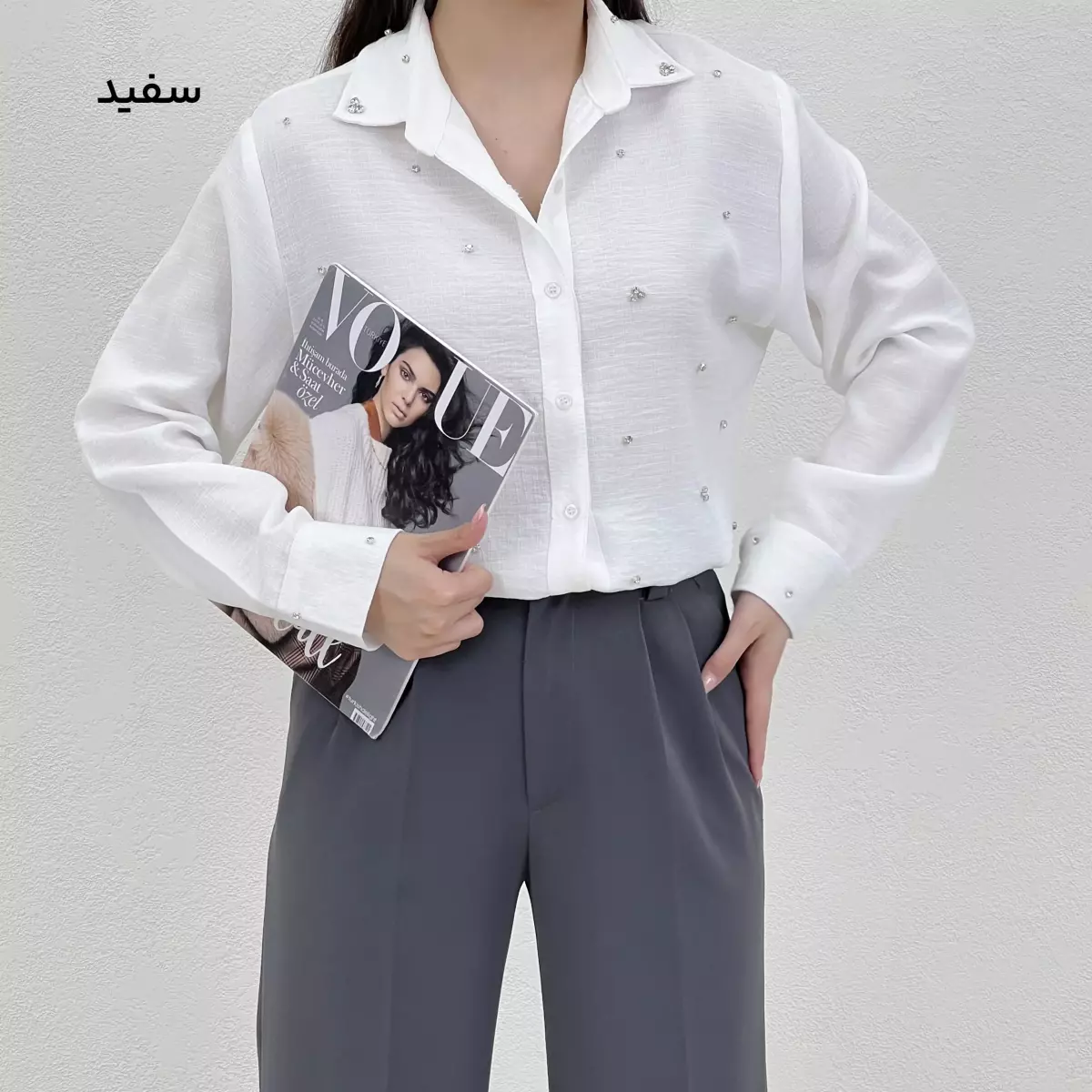 شومیز زنانه دو رنگ