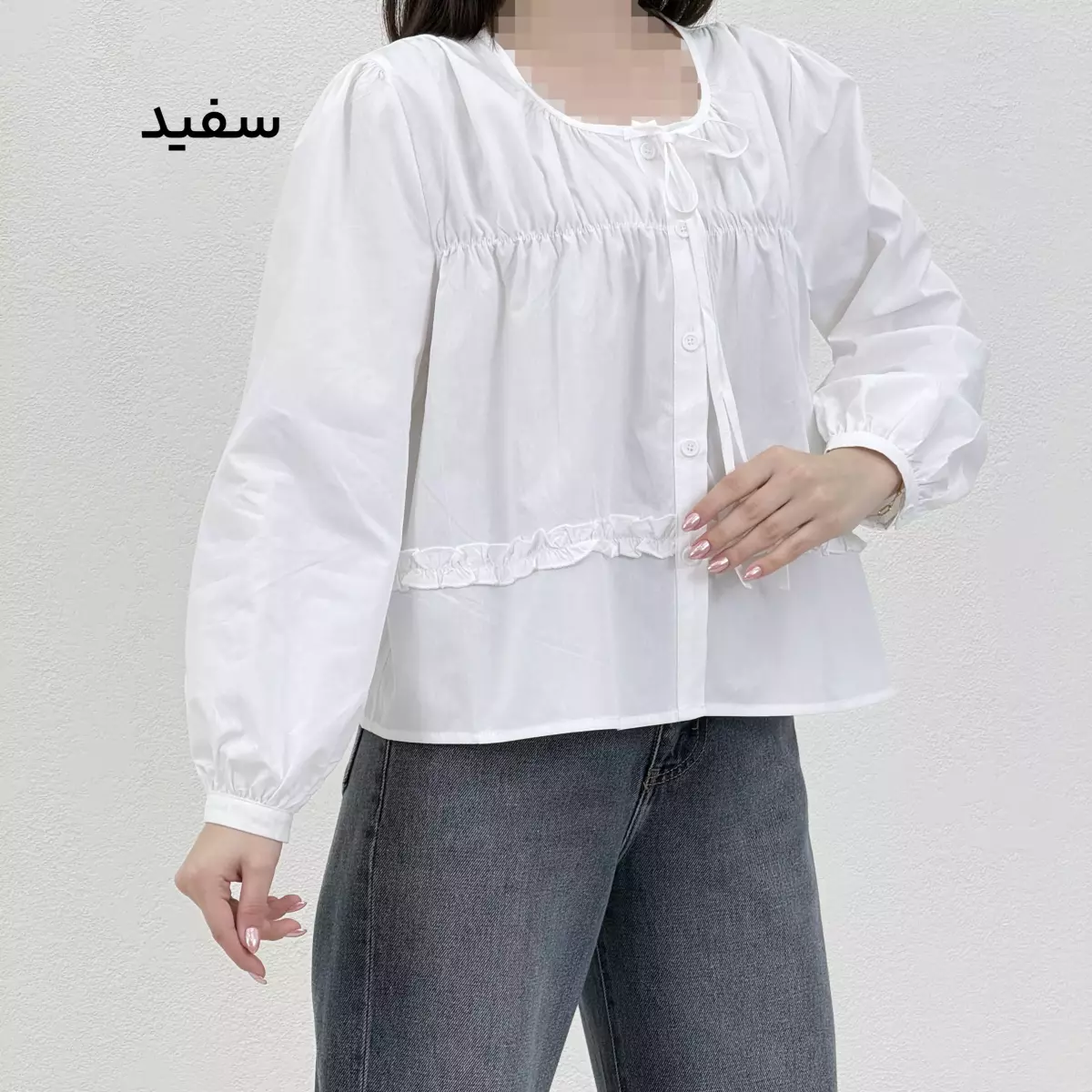 شومیز زنانه جلو چین
