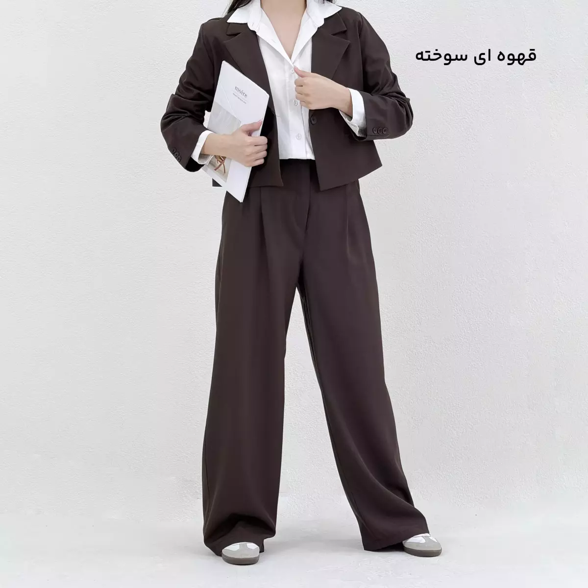 ست کت و شلوار زنانه کرپ