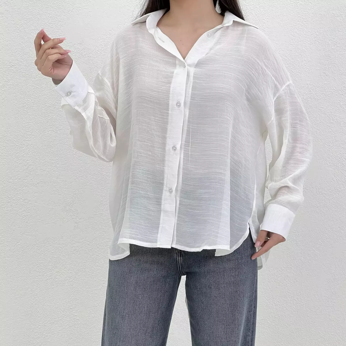 شومیز زنانه جلو دکمه