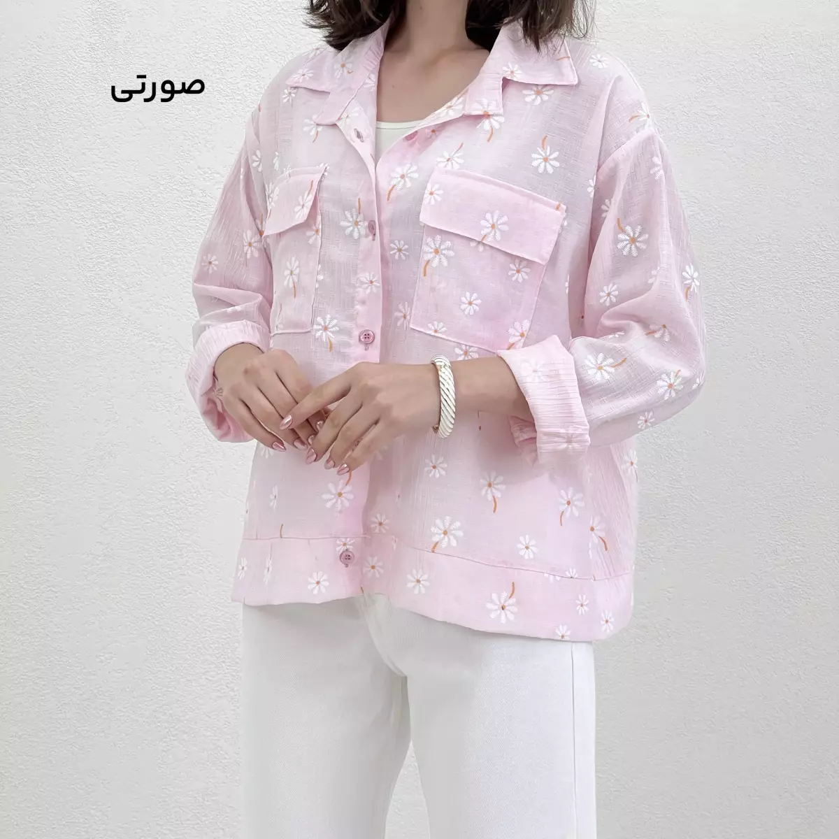 شومیز زنانه طرح بابونه