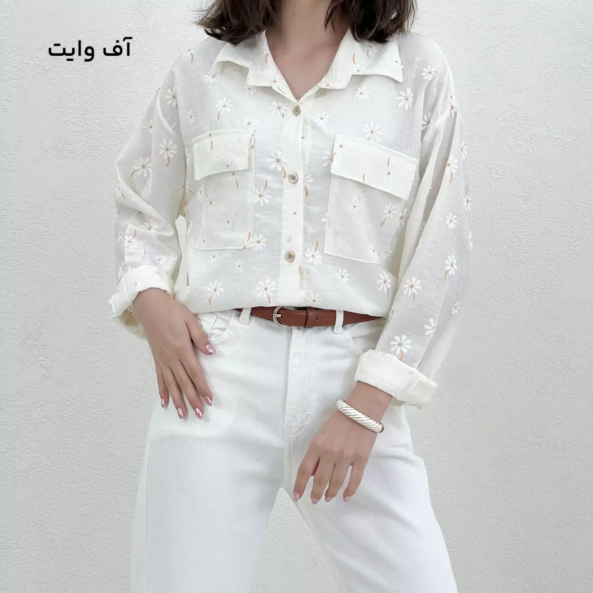 شومیز زنانه طرح بابونه