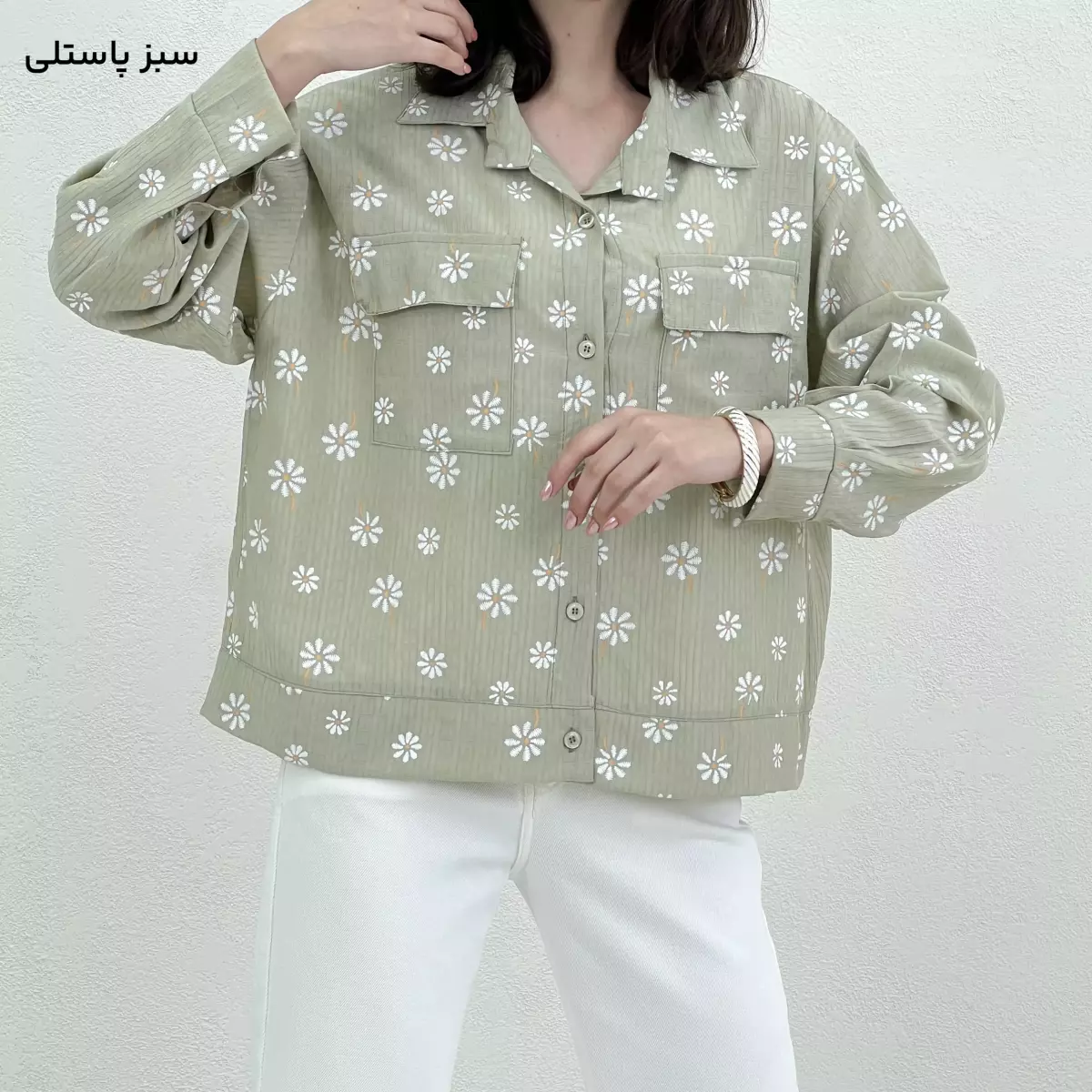 شومیز زنانه طرح بابونه