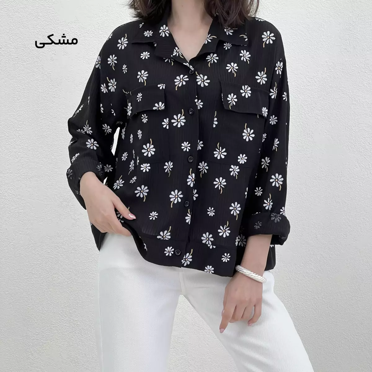شومیز زنانه طرح بابونه