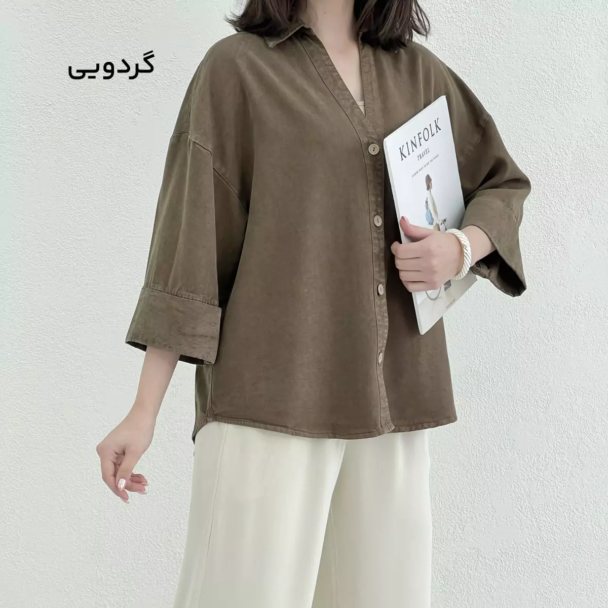 شومیز زنانه آستین دوبل