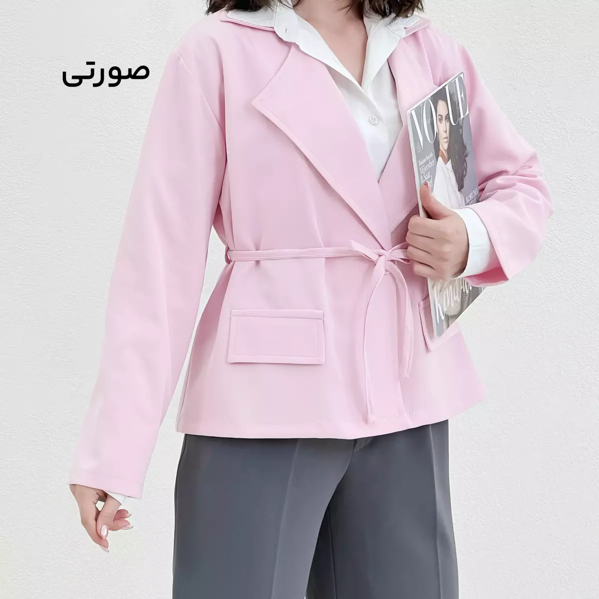 کت کوتاه زنانه کرپ