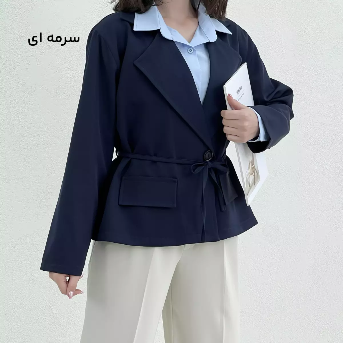 کت کوتاه زنانه کرپ